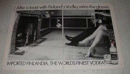 1981 Finlandia Vodka Ad - After a Toast Retire The Glasses - £14.55 GBP