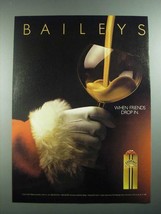 1988 Baileys Irish Cream Ad - When Friends Drop In - £14.54 GBP