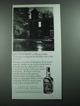 1988 Jack Daniels Whiskey Ad - Election Night - $18.49