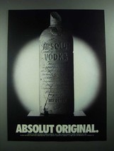 1988 Absolut Vodka Ad - Absolut Original - $18.49