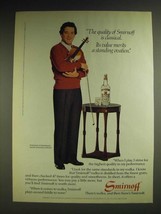 1984 Smirnoff Vodka Ad - Pinchas Zukerman - £14.52 GBP