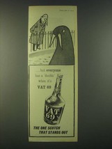 1959 Vat 69 Scotch Ad - Everyone has a Double - Walrus - £14.61 GBP