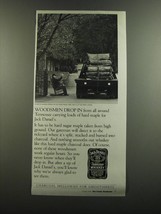 1986 Jack Daniel&#39;s Whiskey Ad - Woodsmen drop in from all around Tennessee  - £14.53 GBP