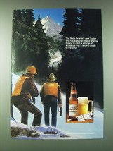 1989 Budweiser Beer Ad - This Bud&#39;s for every deer hunter who has stalked - $18.49