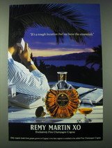 1989 Remy Martin XO Cognac Ad - It's a tough location but we have the essentials - £14.62 GBP