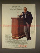 1983 Smirnoff Vodka Ad with Robert Ludlum, Best Seller! - £14.78 GBP