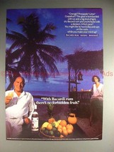 1984 Bacardi Ad w/ Telly Savalas - No Forbidden Fruit! - $18.49