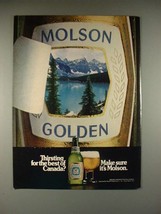 1981 Molson Beer Ad - Thirsting for the Best - £14.77 GBP