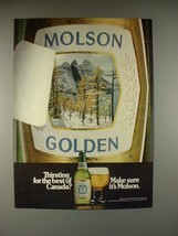 1981 Molson Beer Ad - Make Sure - £14.77 GBP