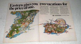1970 Eastern Airlines Ad - Two Vacations for Price One - £14.49 GBP
