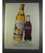 1982 Bacardi Rum &amp; Coca-Cola Ad - Love at First Sip - £14.73 GBP