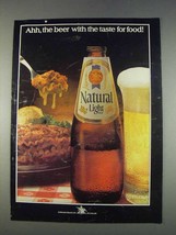 1982 Natural Light Beer Ad - The Taste For Food - £14.48 GBP