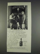 1982 Jack Daniel&#39;s Whiskey Ad - Good Friends - $18.49