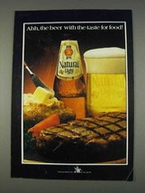 1982 Natural Light Beer Ad - With the Taste for Food - £14.48 GBP