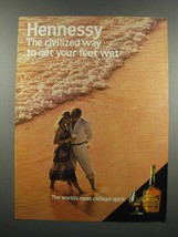 1983 Hennessy Cognac Ad - Get Your Feet Wet - $18.49