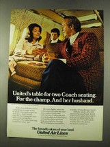 1973 United Air Lines Ad - Arnold Palmer - £14.53 GBP
