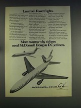 1974 McDonnell Douglas DC-9, DC-10 Jet Plane Ad - £14.54 GBP