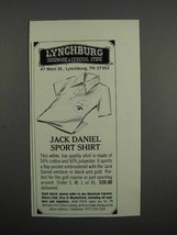 1983 Jack Daniel's Sport Shirt Ad - $18.49