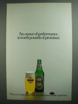 1984 Heineken Beer Ad - An Ounce of Performance - £14.74 GBP