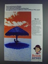 1980 British Airways Ad - Conference in Caribbean - £14.48 GBP