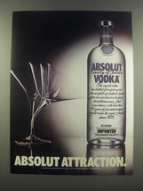 1985 Absolut Vodka Ad - Absolut Attraction - £14.45 GBP