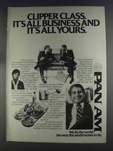 1980 Pan Am Clipper Class Ad - It&#39;s All Business - £14.54 GBP