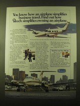 1981 Beechcraft Duke and Super King Airplanes Ad - £14.78 GBP