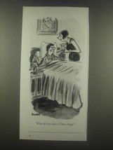 1985 Chivas Regal Scotch Ad - Cartoon by Frank Modell - What Did You Expect? - £14.78 GBP