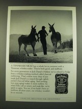 1986 Jack Daniel&#39;s Whiskey Ad - A Tennessee Mule - $18.49