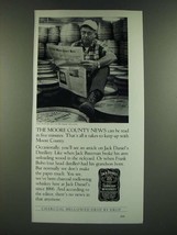 1986 Jack Daniel&#39;s Whiskey Ad - The Moore County News - £14.78 GBP