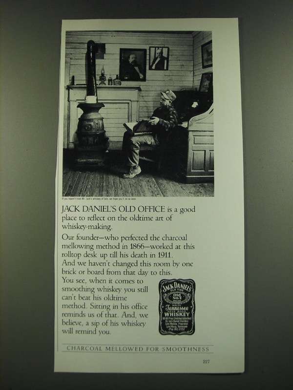 Primary image for 1986 Jack Daniel's Whiskey Ad - Jack Daniel's Old Office