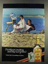 1986 Gordon's Gin Ad - I Could Go For Something Cool, Crisp and Gordon's - $18.49
