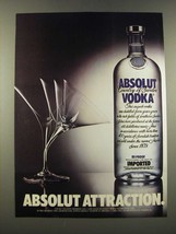 1986 Absolut Vodka Ad - Absolut Attraction - $18.49