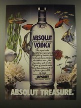 1986 Absolut Vodka Ad - Absolut Treasure - $18.49
