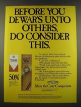1986 Cutty Sark Scotch Ad - Before You Dewar&#39;s Unto Others, Do Consider This - £14.81 GBP