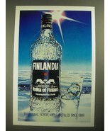 1987 Finlandia Vodka Ad - Traditional Nordic Vodka - £14.73 GBP