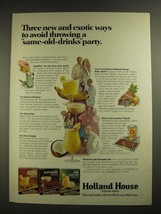 1971 Holland House Cocktail Mixes Ad - New and Exotic Ways - £14.78 GBP
