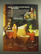 1978 Holland House Cocktail Mixes Ad - Night on the Town - £14.30 GBP