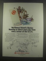 1985 Northwest Orient Airlines Ad - Nonstop or Direct Every Day - £14.54 GBP