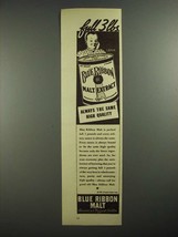 1938 Pabst Blue Ribbon Malt Ad - Full 3 lbs - £14.72 GBP