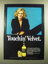 1978 Black Velvet Whisky Ad - Touchin&#39; Velvet - £14.72 GBP