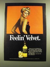 1979 Black Velvet Whisky Ad - Feelin&#39; Velvet - £14.54 GBP