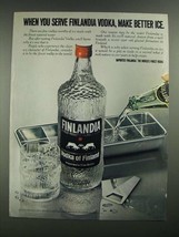 1980 Finlandia Vodka Ad - When You Serve Make Better Ice - £14.55 GBP