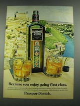 1981 Passport Scotch Ad - You Enjoy Going First Class - £14.53 GBP