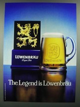 1984 Lowenbrau Beer Ad - The Legend is Lowenbrau - £14.78 GBP