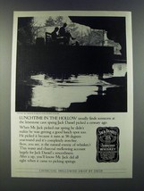 1986 Jack Daniel's Whiskey Ad - Lunchtime in the hollow - $18.49
