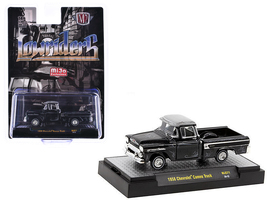 1958 Chevrolet Cameo Pickup Truck Black Metallic with Graphics and Gray Top &quot;Low - $28.74