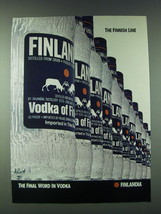 1989 Finlandia Vodka Ad - The Finnish Line - £14.55 GBP
