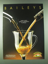 1989 Baileys Irish Cream Ad - When guests arrive, it&#39;s important to mingle - £14.48 GBP