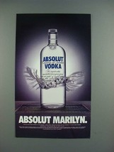 1996 Absolut Vodka - Absolut Marilyn Ad - £14.45 GBP